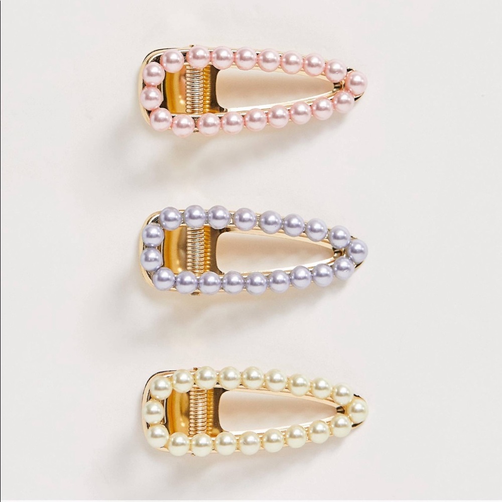 Pearl hair clips - Picture 2 of 8